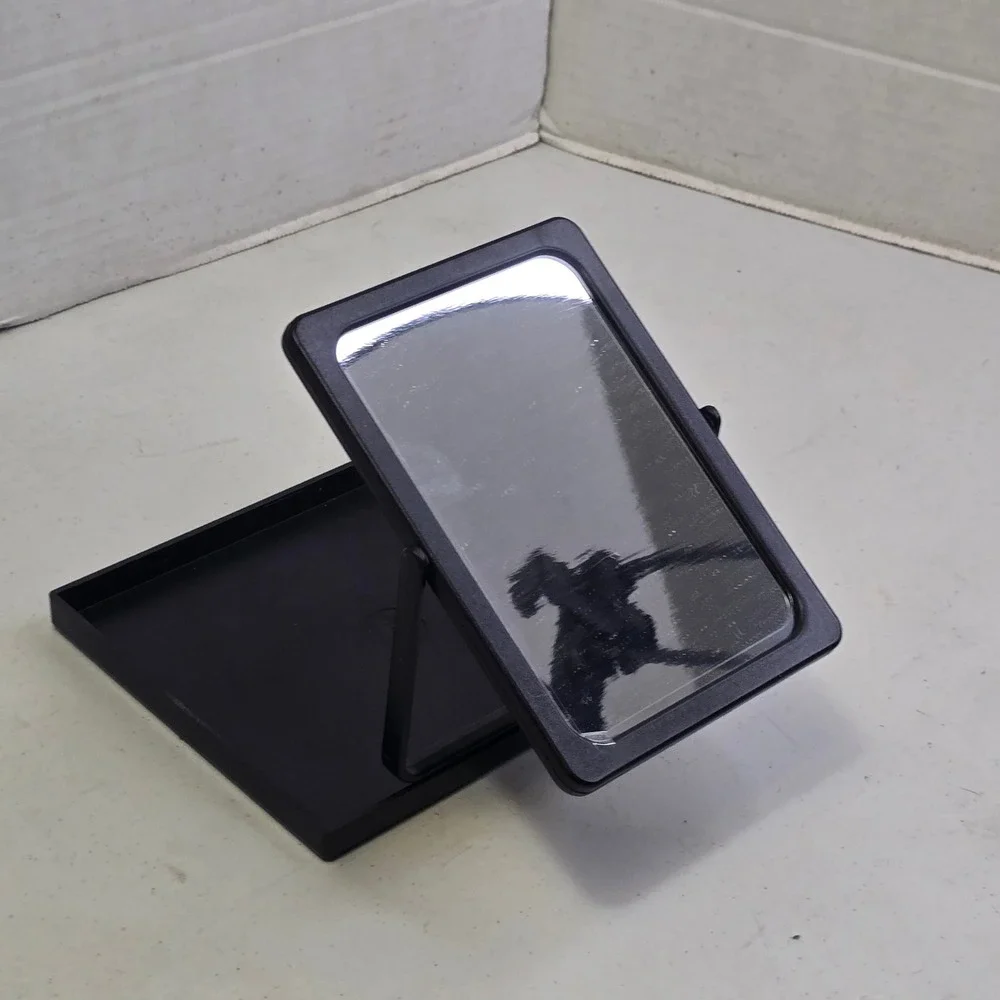 Mary Kay Folding Make-Up Travel Mirror 4x6 Black Portable Vanity Accessory